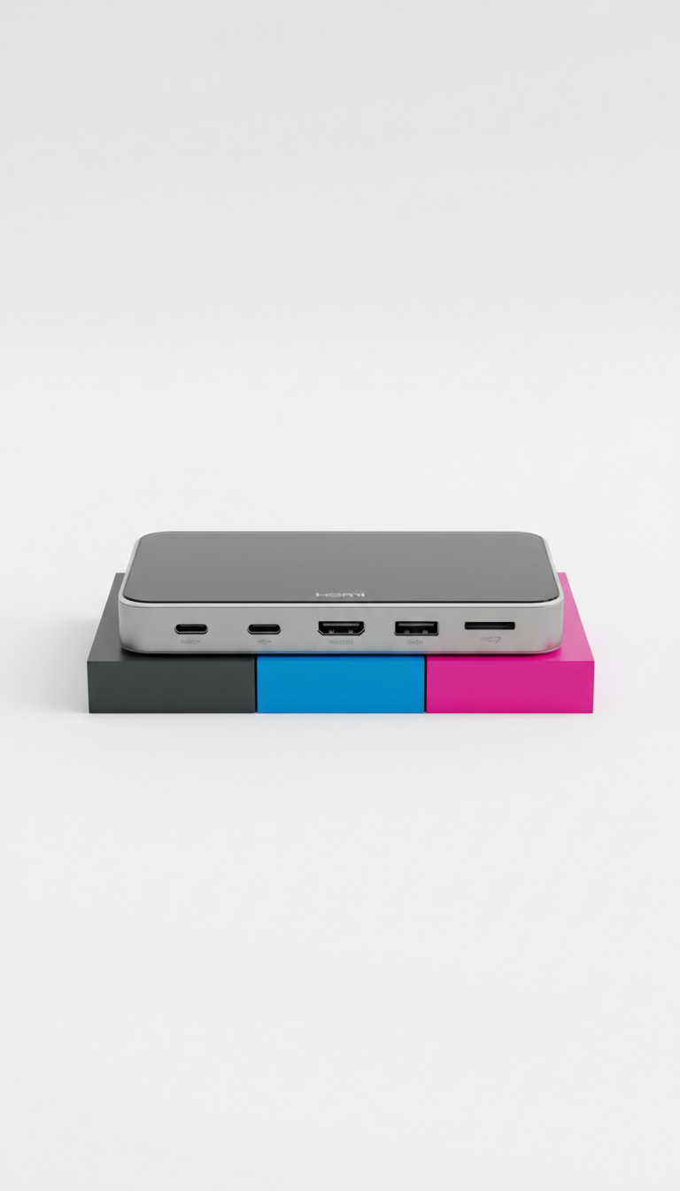 Hub USB-C verre trempé premium